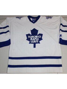 NHL Hockey Vintage 90s Toronto Maple Leafs Sewn Jersey Adult Medium Starter